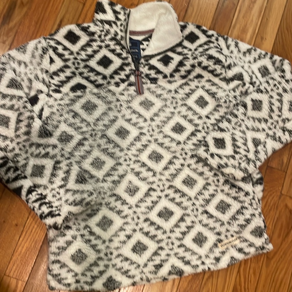 Turnrows quality clothing for farmers fleece quarter zip pullover size M